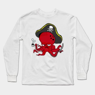 Pirate Octopus Long Sleeve T-Shirt